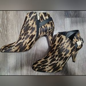 Vince Camuto Vesela Animal Print Almond Toe Bootie